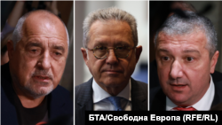 Бойко Борисов (ГЕРБ), Йордан Цонев („ДПС – Ново начало“) и Драгомир Стойнев (БСП). Колаж.