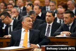 Orbán Viktor az Országgyűlés alakuló ülésén 2014. május 6-án