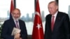 U.S. - Turkish President Recep Tayyip Erdogan and Armenian Prime Minister Nikol Pashinian meet in New York, September 24, 2024.