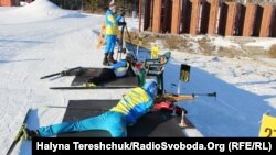 Українська паралімпійська збірна під час тренування на базі Західного реабілітаційно-спортивного центру на Львівщині 