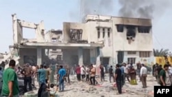 An image grab from Iranian state TV on February 28 shows what it said was the aftermath of a deadly missile strike on a girls' elementary school in Minab, southern Iran.