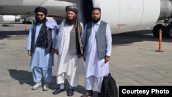 A photo from the Taliban's Agriculture Ministry shows the delegation departing for Moldova.