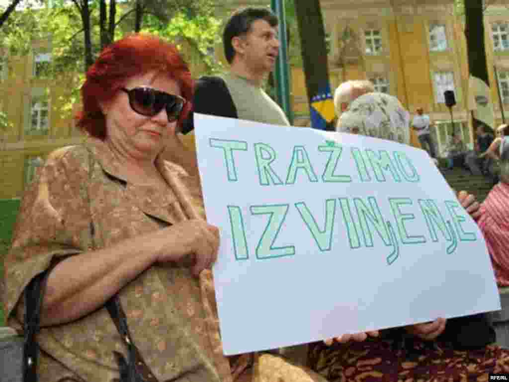 Protest boraca u bivšoj Dobrovoljačkoj #13