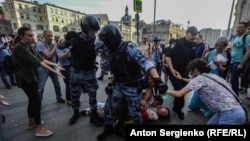 Під час опозиційної акції в Москві 27 липня 2019 року