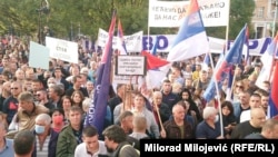 Protesters in Banja Luka denounced the government over corruption and suppression of media freedom 