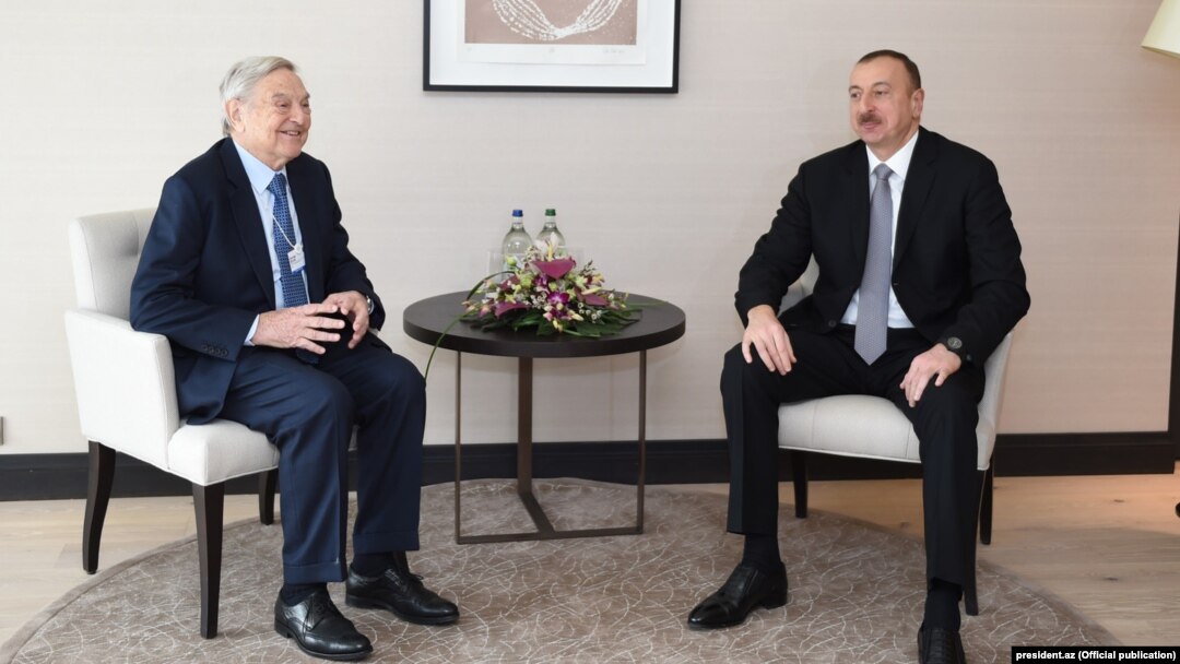 İsveçrə, prezident İlham Əliyev George Sorosla görüşür. 22 yanvar 2015