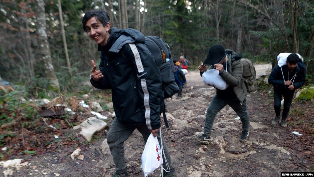 Migranti u šumi u BiH u blizini granice sa Hrvatskom