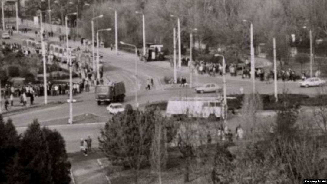 Timișoara, Calea Girocului, înainte de masacru, 17 decembrie 1989.