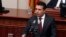 Kryeministri i Maqedonisë, Zoran Zaev gjatë fjalimit në Kuvend. Shkup, 9 janar, 2019.