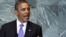 Amerikan prezidenti Barak Obama Birleşen Milletler Guramasynyň Baş Assambleýasynda çykyş edýär, Nýu-Ýork, 21-nji sentýabr.