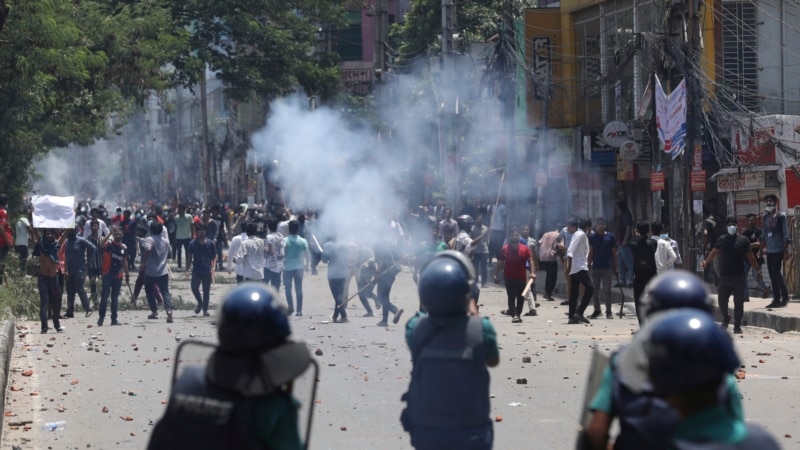 درگیری‌های مرگبار میان دانشجویان و پلیس در بنگلادش بر سر سیستم سهیمه‌بندی استخدام