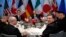 G7 leaders meeting in The Hague on March 24, where they rebuked Moscow and expressed support for the Ukrainian government