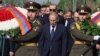 Armenia - Prime Minister Nikol Pashinian lays flowers at the Armenian Genocide Memorial in Yerevan, April 24, 2025.
