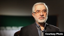 Opposition leader Mir Hossein Musavi in a May 2010 photo