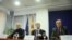Maqedoni -  Pamje nga konferenca për shtyp e eurodeputetëve Eduard Kukan, Richard Howitt dhe Ivo Vajgl në Shkup, 12Jan2016