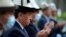 Kyrgyzstan - President Sooronbai Jeenbekov lays flowers at the Tears of Mothers memorial in Osh. Osh, Kyrgyzstan, June 10, 2020