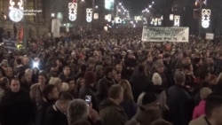 Protesters Call On Serbian President To Resign