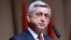 Armenia - President Serzh Sarkisian gives a speech in Yerevan, 15Feb2014.