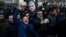 Protestatari iranieni demonstrând împotriva uciderii generalului Qassem Soleimani, 4 ianuarie 2020