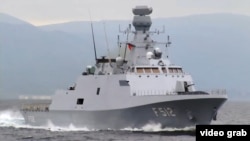 Турецький корабель Büyükada(F512) класу ADA. Корвети саме такого типу замовило українське Міністерство оборони для ВМС ЗСУ