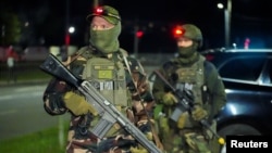 Литовські військові під час військових навчань Thunder Bastion 24 у Вільнюсі, травень 2024 року