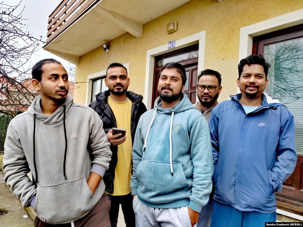 Punëtorë nga Nepali në Kragujevc, 13 dhjetor 2025.