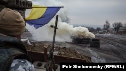 Украинские позиции в рйоне Дебальцева