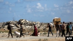 Palestinci iz centralnog područja Pojasa Gaze, 5. oktobra 2025.
