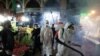 Spraying disinfectant for coronavirus at historical Tajrish vegetable market in northern Tehran, Iran. March 6, 2020. 