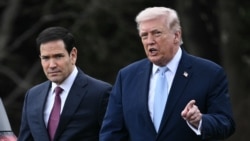 Президент США Дональд Трамп і державний секретар США Марко Рубіо (ліворуч). Фото 20 березня 2026 року