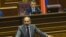 Armenia - Prime Minister Nikol Pashinian speaks at a parliament session chaired by speaker Ara Babloyan, 23 May 2018.