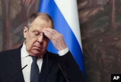 Ministrul rus de Externe Serghei Lavrov, în iulie 2025, după o întâlnire la Moscova cu omologul sirian.