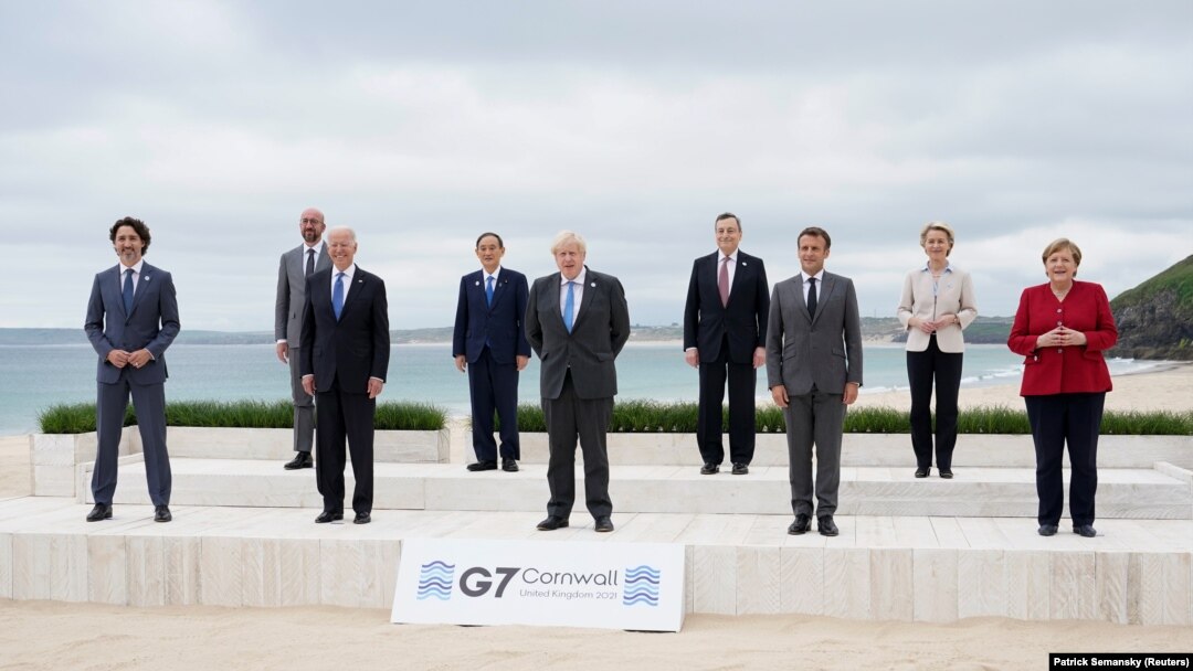 Zvaničnici će u subotu objaviti Deklaraciju Karbis Bej, čiji je cilj da spreči svako ponavljanje ljudske i ekonomske devastacije koju je počinio COVID-19. (Foto: učesnici samita G7)