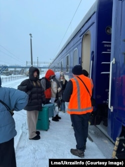 «Пункт незламності» на вокзалі у Холмі, Польща, 25 січня 2026 рік