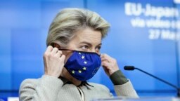 Ursula von der Leyen, az Európai Bizottság elnöke, Brüsszelben 2021. május 27-én