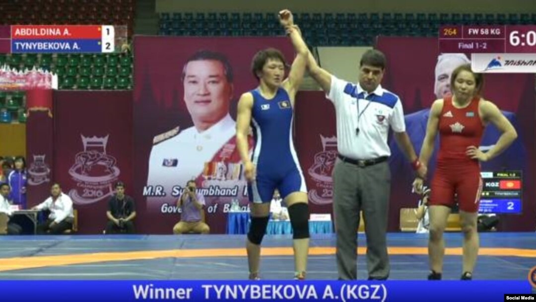 Бангкокто күрөш боюнча Азия чемпиондугунда Айсулуу Тыныбекова жеңүүчү болду. 