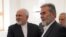 Ziyad al-Nakhalah, the leader of Palestinian Islamic Jihad with Iran's foreign minister Mohammad Javad Zarif. FILE PHOTO