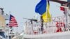 Фрегат ВМС України «Гетьман Сагайдачний» та есмінець США USS Donald Cook під час міжнародних навчань «Сі Бриз-2015». 1 вересня 2015 року