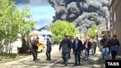 Пожежа в Туапсе Краснодарського краю РФ після попереднього удару по НПЗ, 28 квітня 2026 року