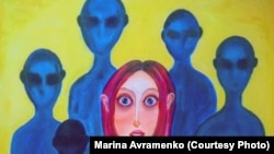 Картина "Проститутка" Маруси Морковкиной – бывшей секс-работницы, которая не скрывает своего опыта.