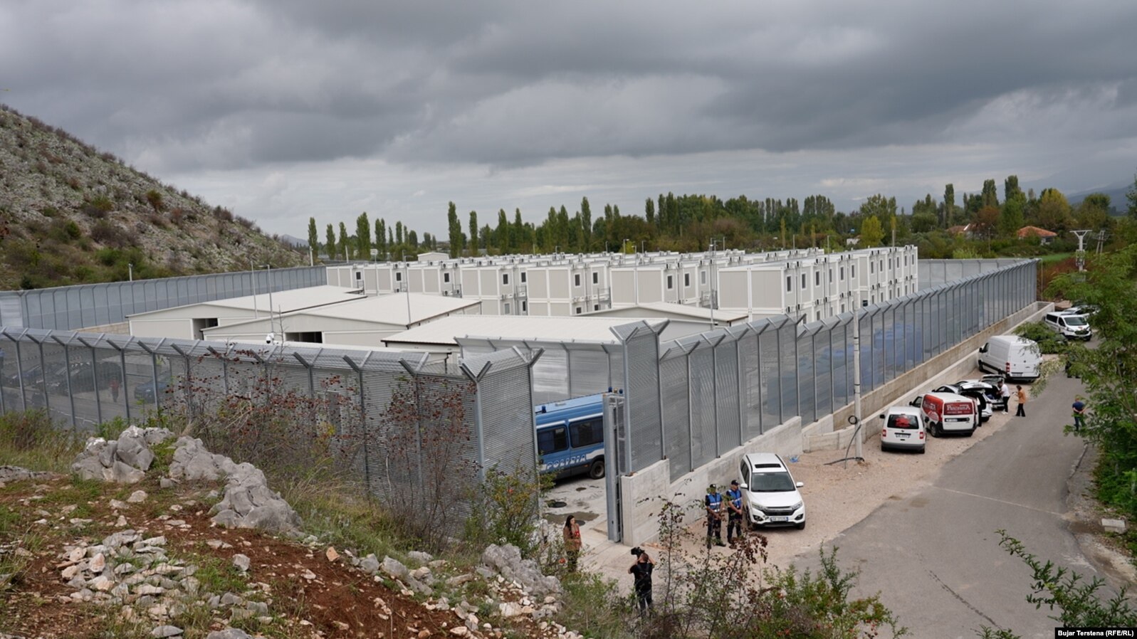 Kampi i migrantëve në Gjadër, Lezhë.