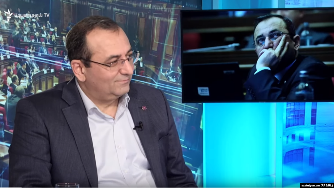 Դաշնակցության գերագույն մարմնի անդամ Արծվիկ Մինասյանը «Ազատության» տաղավարում, 3-ը փետրվարի, 2020թ.