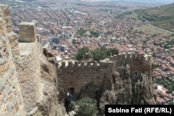 Afyon, fotăreața, vedere de sus, Turcia, august 2021