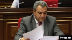 Armenia - Ishkhan Zakarian, head of the Audit Chamber, attends a parliament session in Yerevan, 17Jun2013.