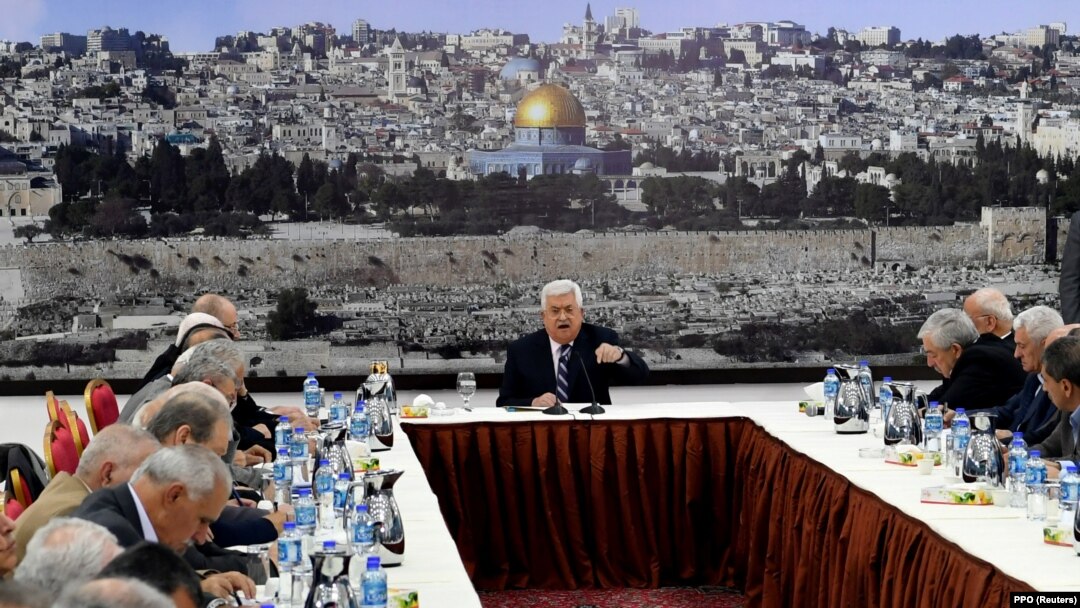 Mahmoud Abbas na sastanku s liderima Palestinske samouprave u Rammali