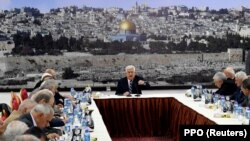 Mahmoud Abbas na sastanku s liderima Palestinske samouprave u Rammali