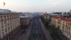 Репетиция парада в Киеве с беспилотника