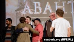 Падчас прэм'еры фільму «Авантуры Пранціша Вырвіча»