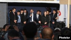 Armenia - Prime Minister Nikol Pashinian holds an election campaign rally in Masis, December 3, 2018.