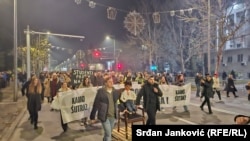 Studentski protest Podgorica 25.januar 2025